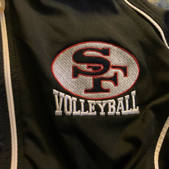 Aasics Volleyball SF Zip up jacket sz small/ P - Picture 4 of 6
